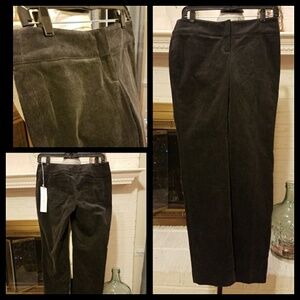 2/$40 WORTH Deep Grey Soft Corduroy Pants 2 Petite NWT